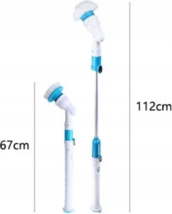 Merkloos Elektrische Schoonmaakborstel - Draadloos - 3 Opzetstukken - Oplaadbaar - Schrobber - Poetsmachine - Schoonmaak Middelen - Schoonmaak Borstel - Schrobborstel - Badkamer / Keuken - Poetsmachine - Polijstmachine - Reinigingsborstel -Schoonmaakmiddelen 970x1200 2